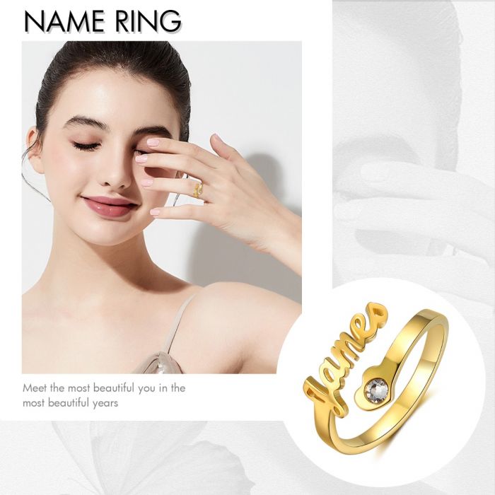Custom Name Rings- Cute Valentines Gifts For Her