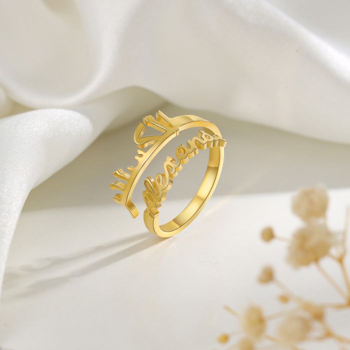 Double Name Ring-Best Valentine&