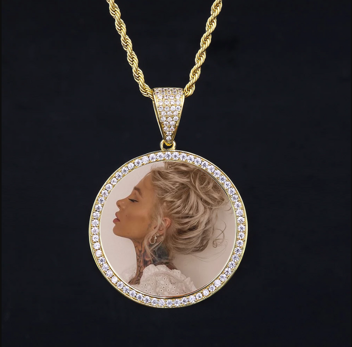 Personalized Memory Medallion- Necklace With Picture Inside